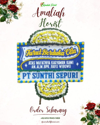 Papan Bunga Duka di Makroman